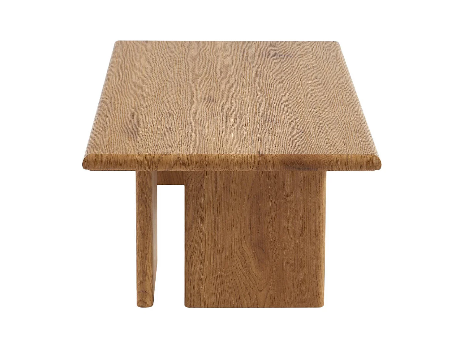 Table basse rectangulaire MDF effet chêne