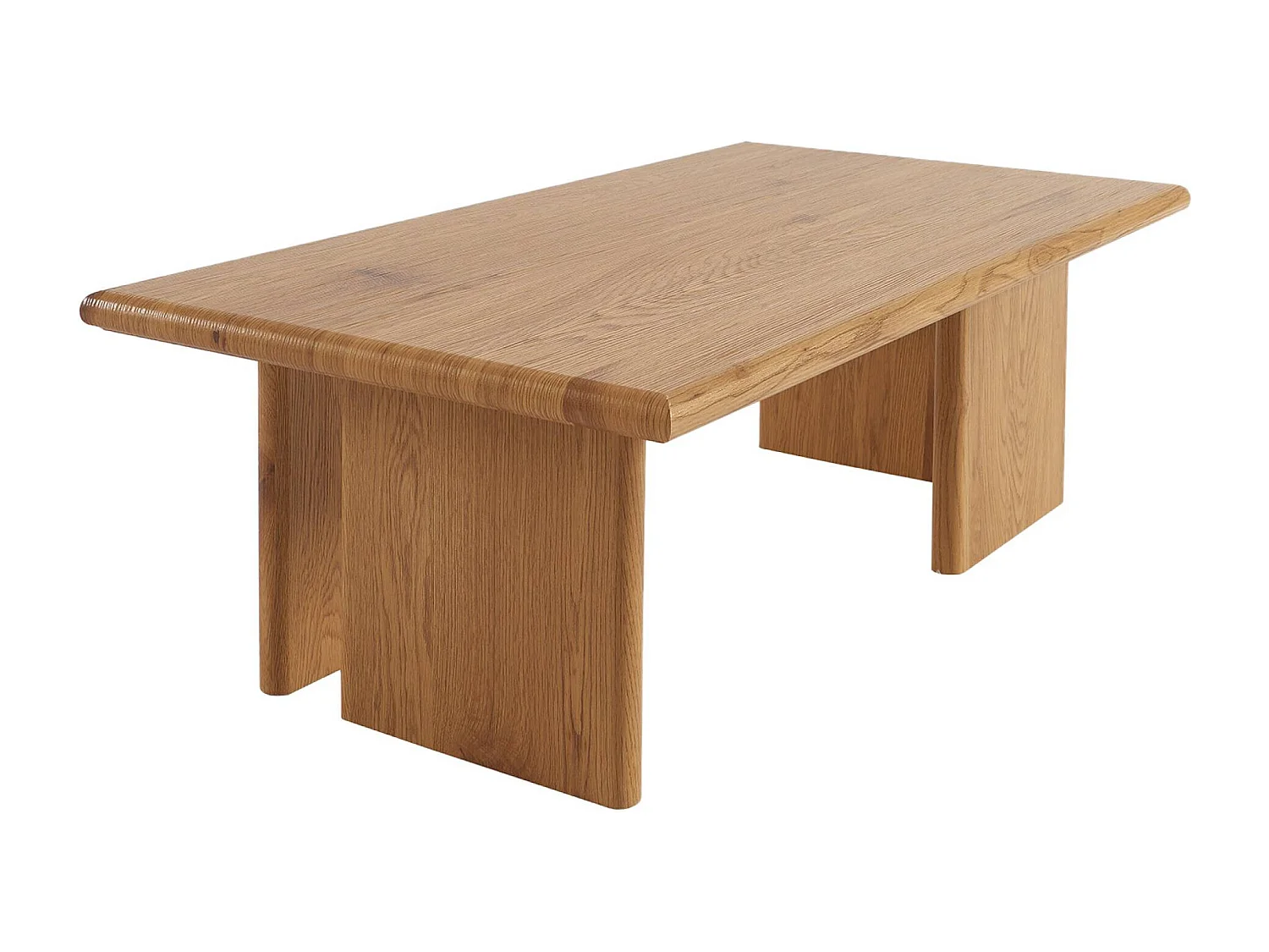 Table basse rectangulaire MDF effet chêne