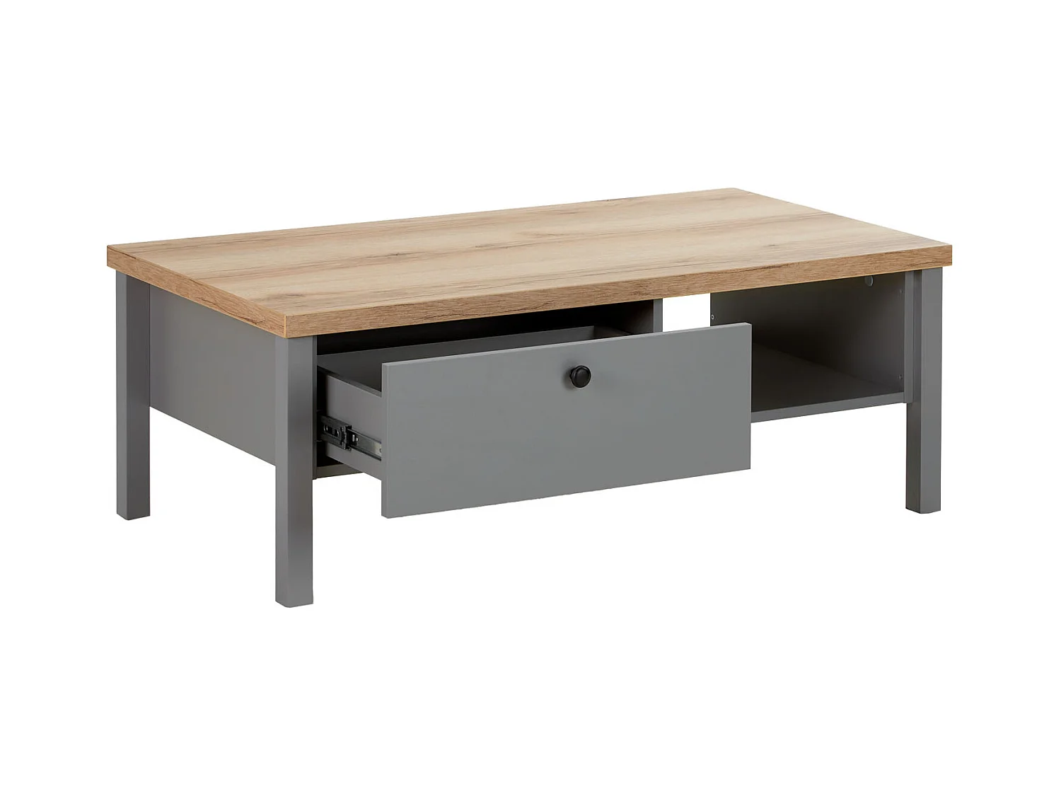 Table basse 110x40,5x60 cm gris