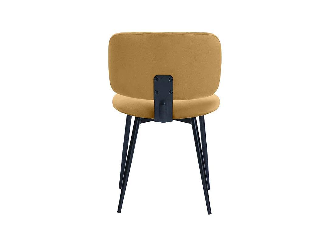 Stühle aus Bronze-Samtstoff und schwarzem Metall (2er-Set) ATRIUM