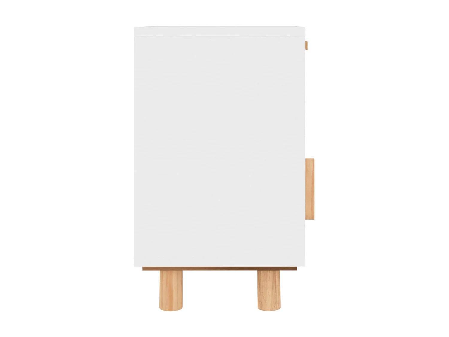 Table de chevet avec bois blanche 40 x 30 x 50 cm DEC033434