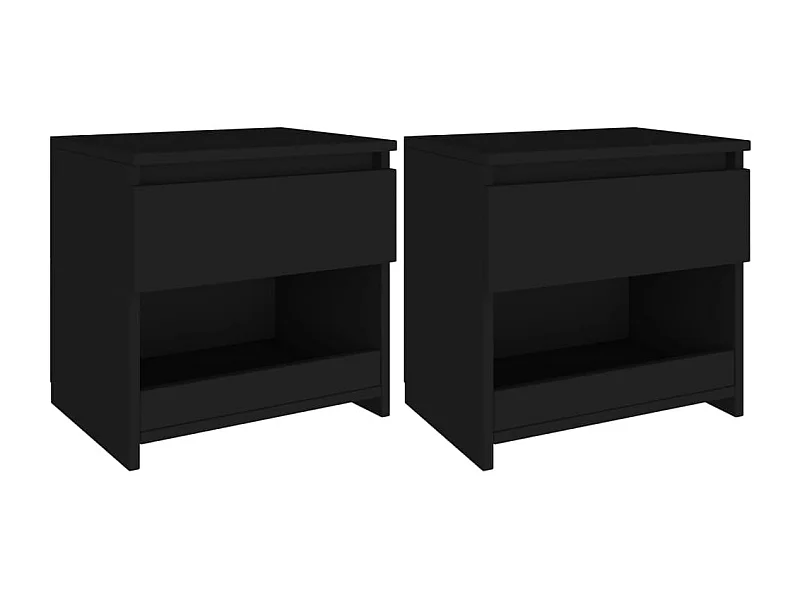 Lot de 2 tables noire 40 x 30 x 39 cm DEC035500