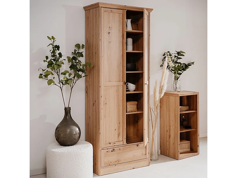 Kast 80x200x39 cm natuurlijk