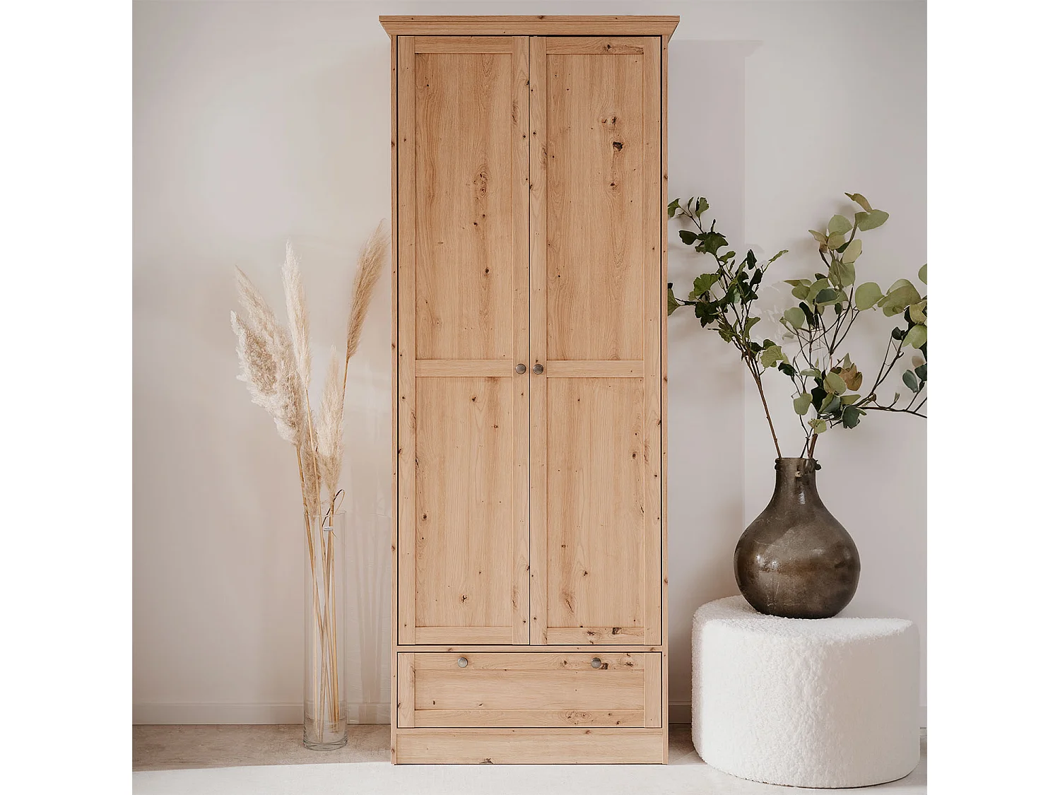 Armario 80x200x39 cm natural