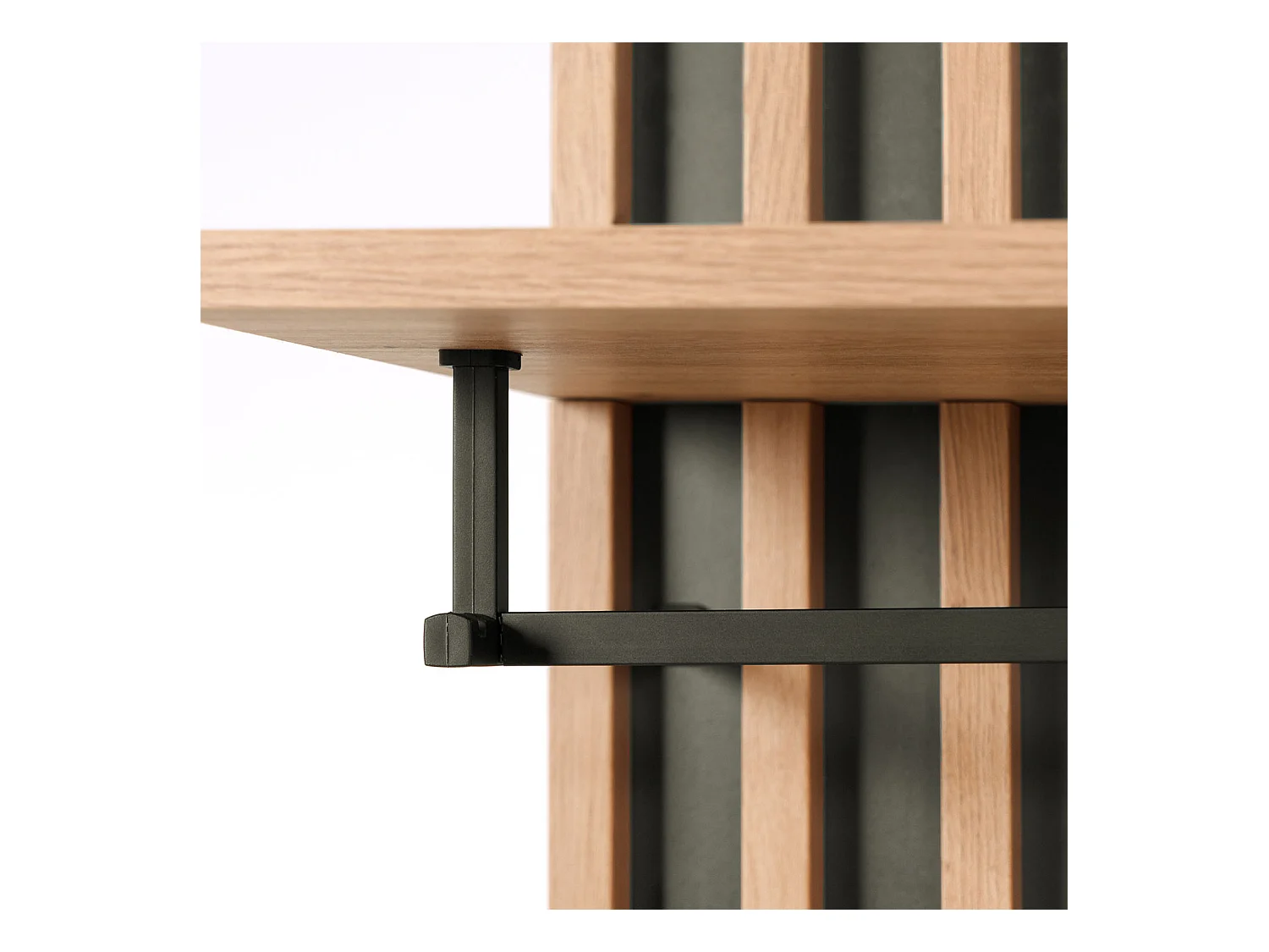 Armoire de couloir 122x190x37 cm aspect industriel naturel