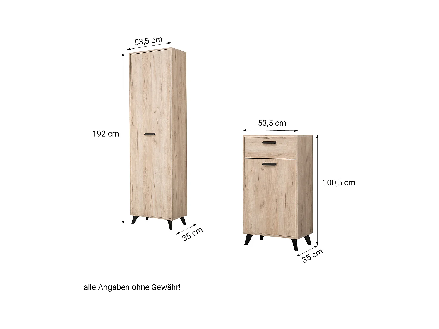 Armoire 53,5x192x35 cm Bois chêne gris Ensemble de 5 pièces pour hall