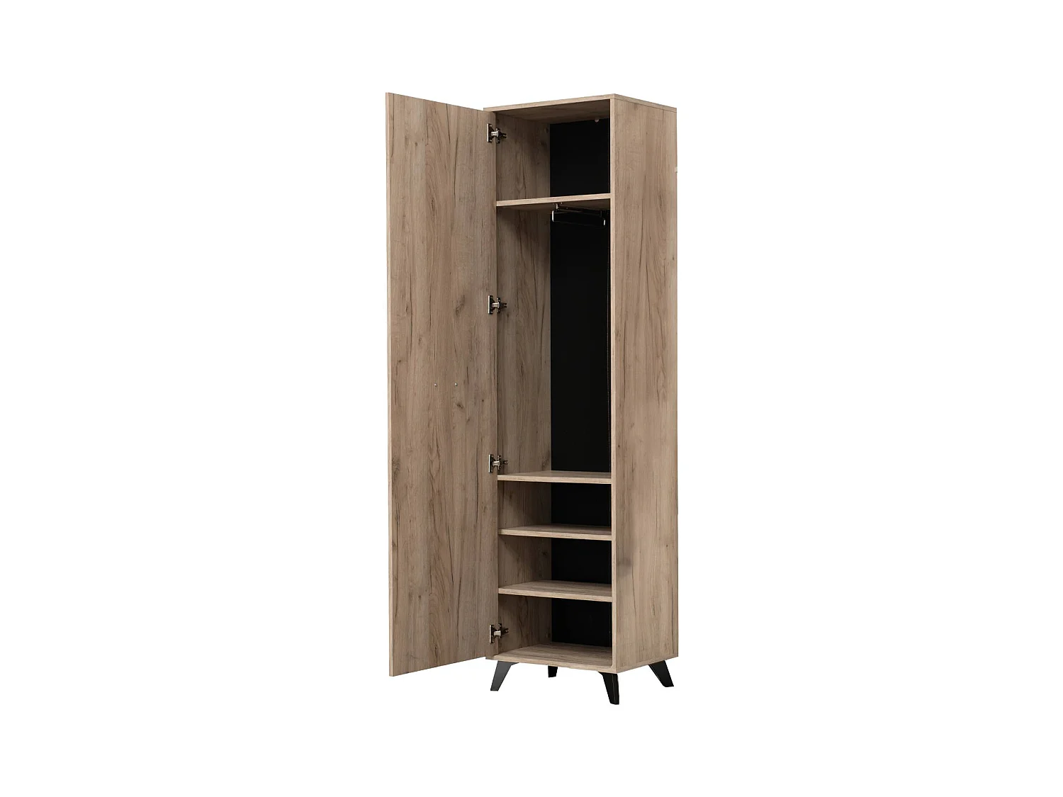 Armoire 53,5x192x35 cm Bois chêne gris Ensemble de 5 pièces pour hall