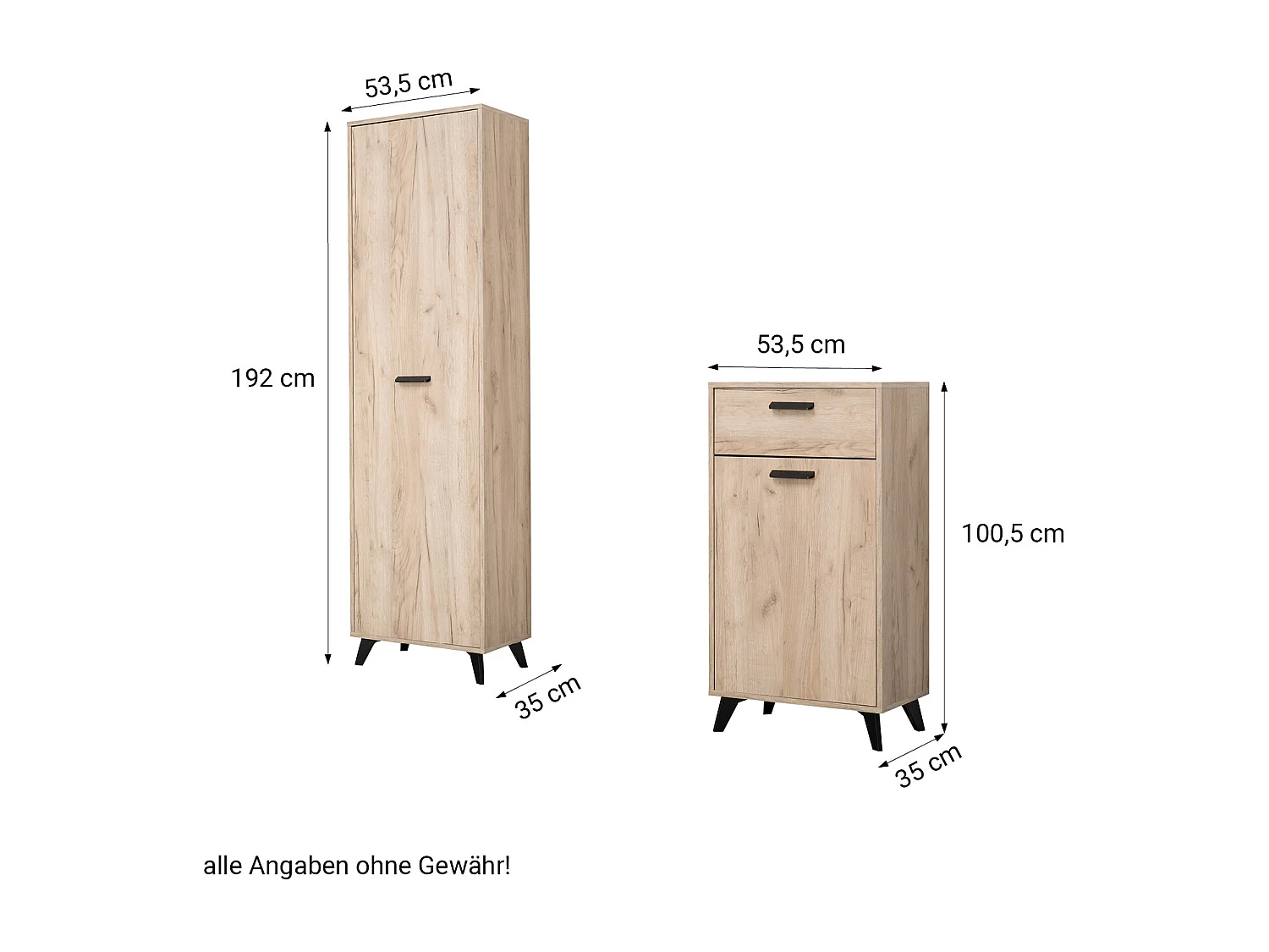 Armoire 53,5x192x35 cm Bois chêne gris Ensemble de 5 pièces pour hall