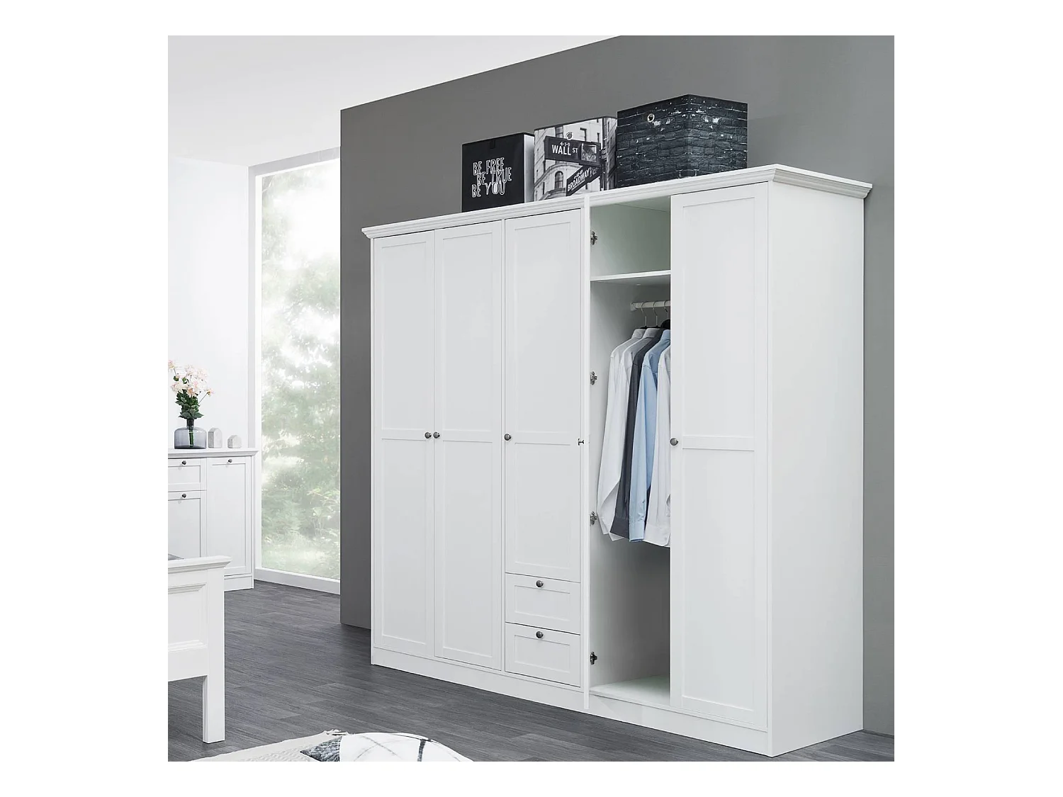 Armoire 187x200x67 cm blanche