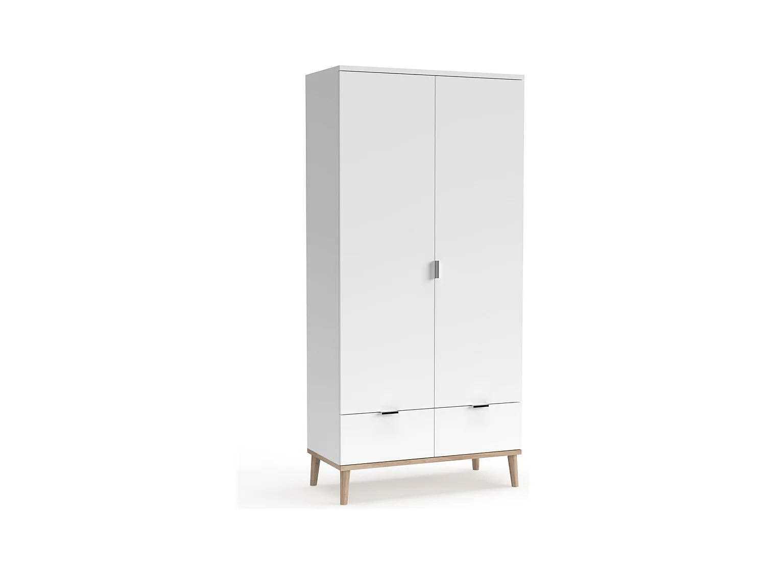 Armoire 90x180x55 cm blanche
