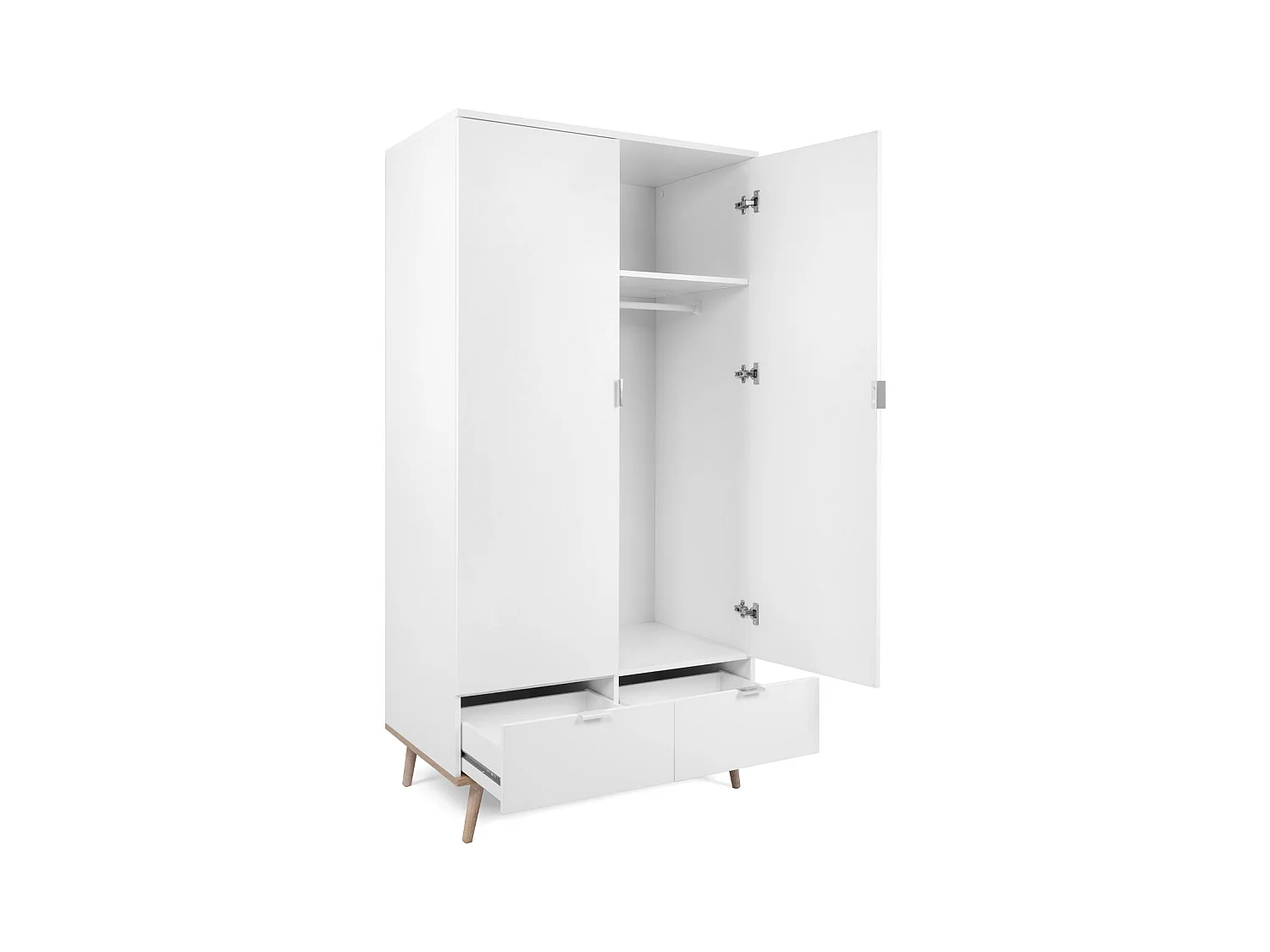 Armoire 90x180x55 cm blanche