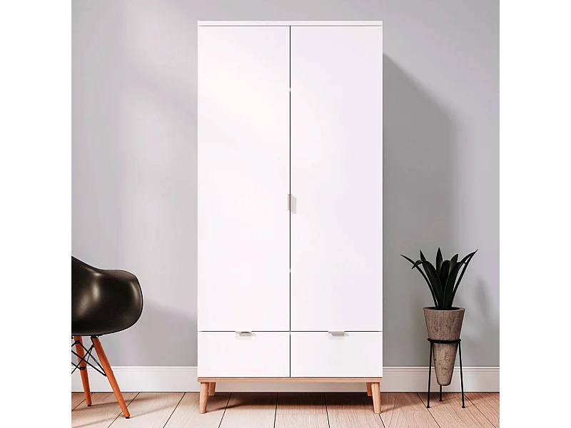 Szafa 90x180x55 cm biała