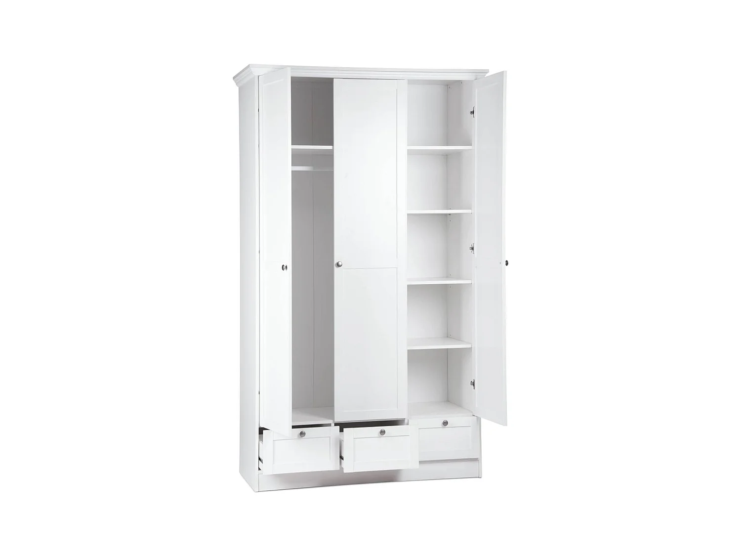 Armoire 120x200x51 cm blanche