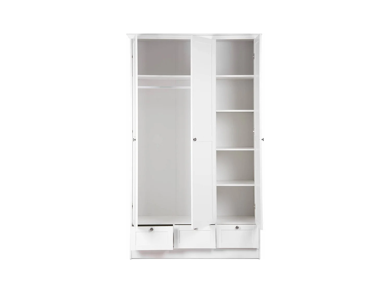 Armoire 120x200x51 cm blanche