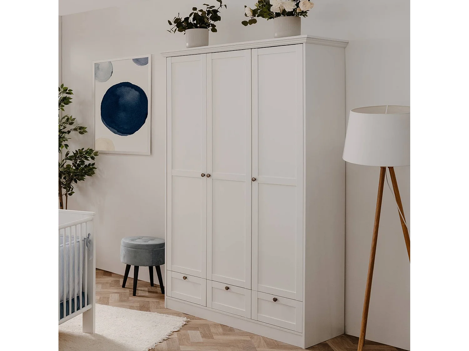 Armario 120x200x51 cm blanco