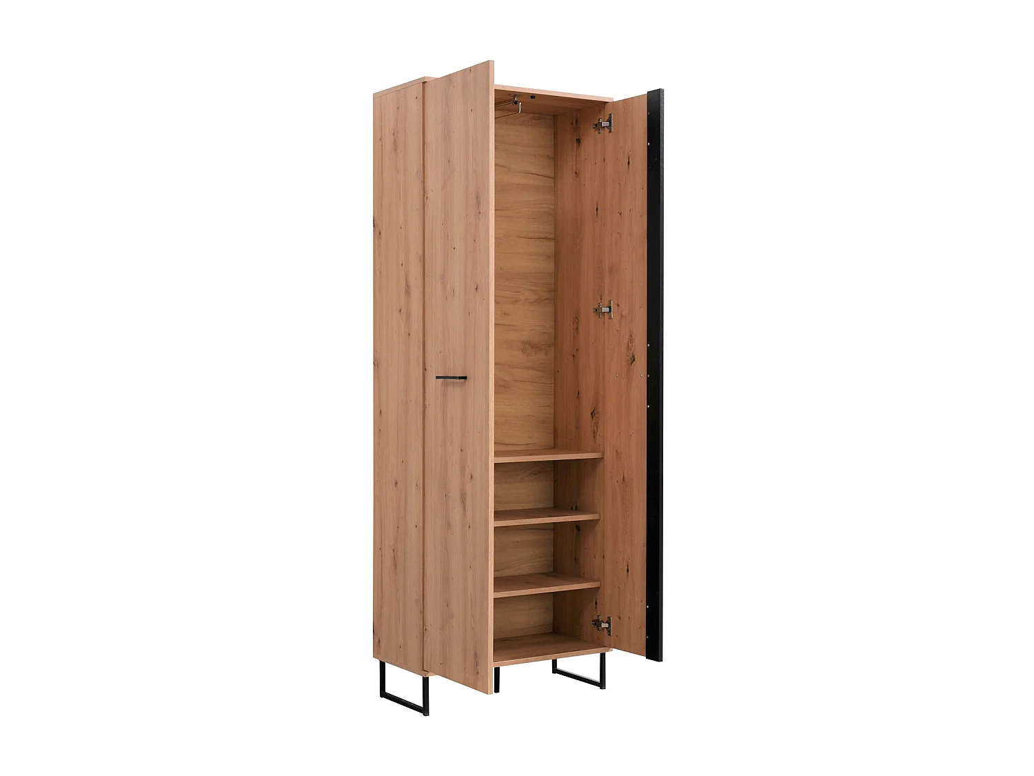 Armoire 70,5x194,5x35 cm Bois chêne naturel Ensemble de hall 5 pièces