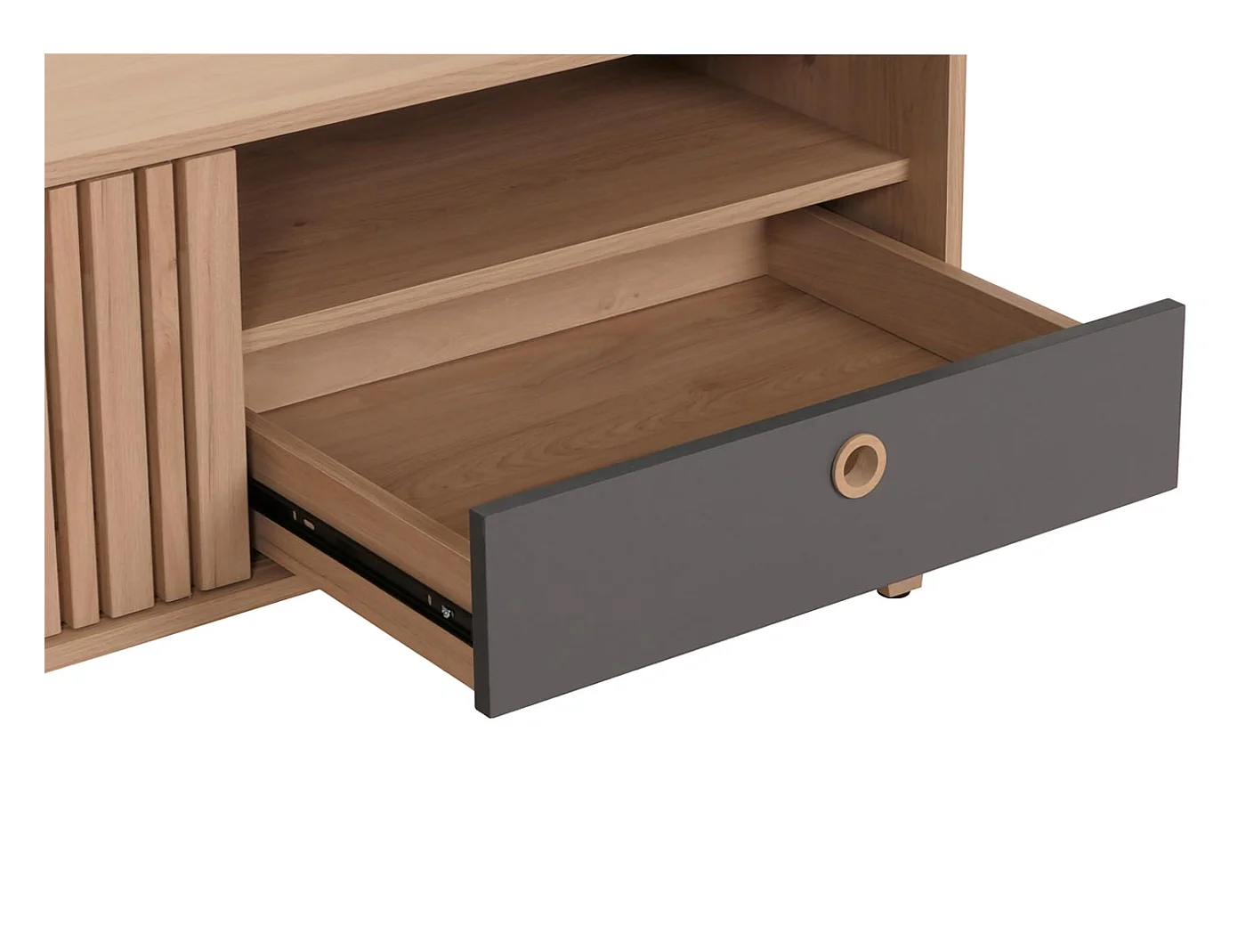 Table basse avec 2 bois beige 114 x 59 x 52 cm 04_0008455