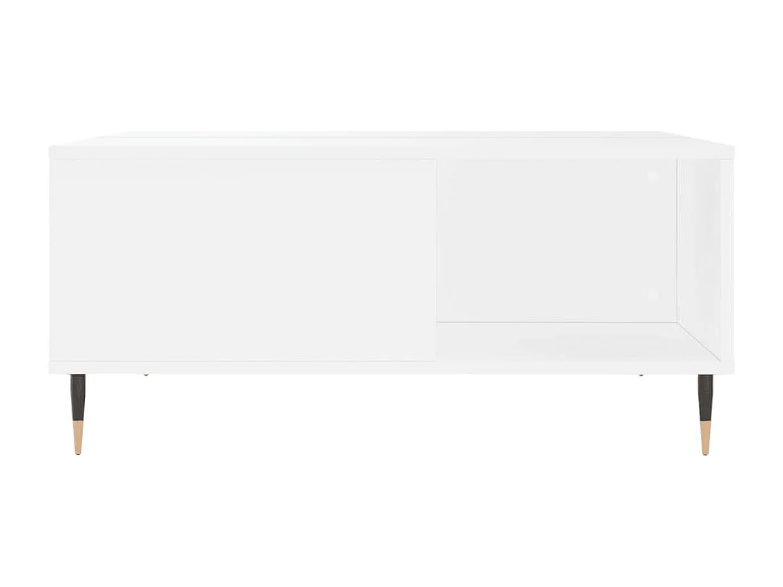 Table basse design moderne métal blanche 80 x 80 x 36.5 cm DEC037970