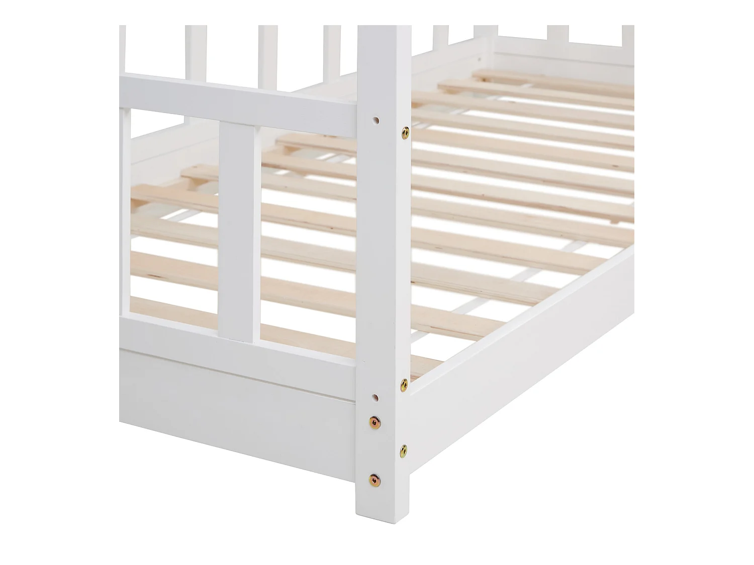 Kinderbett 90x200 cm weiß