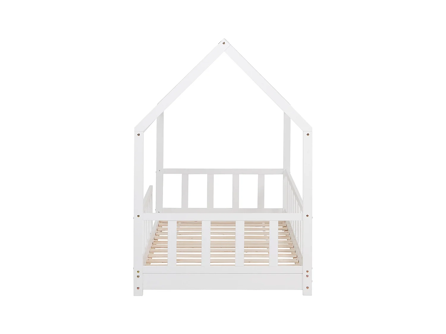 Kinderbett 90x200 cm weiß