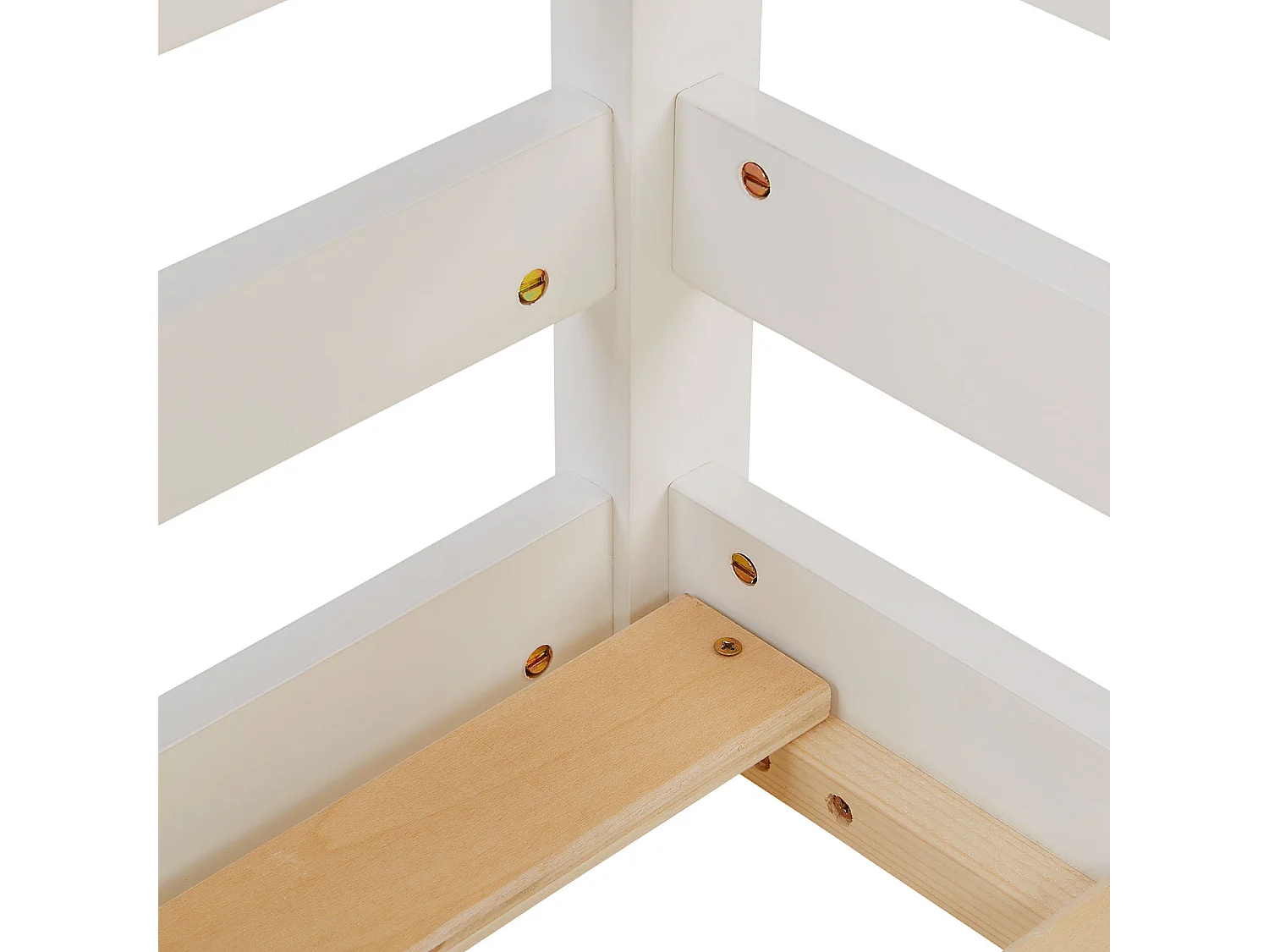 Kinderbett 90x200 cm weiß