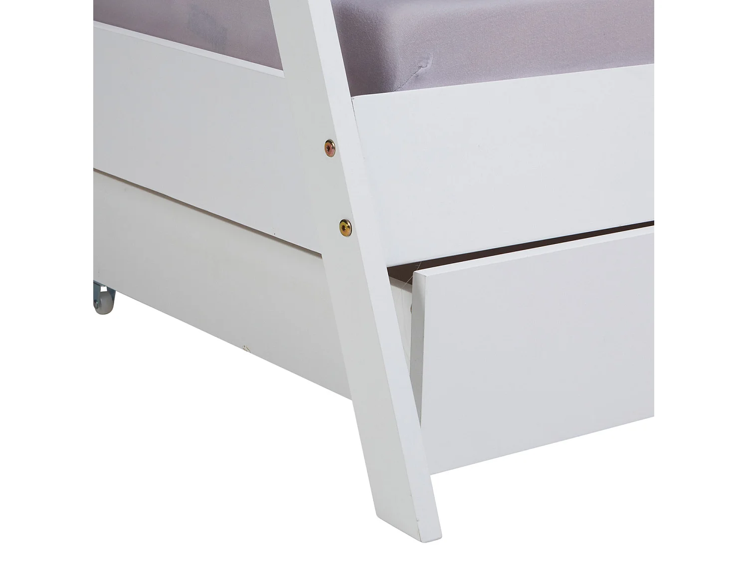 Kinderbett 90x200 cm weiß