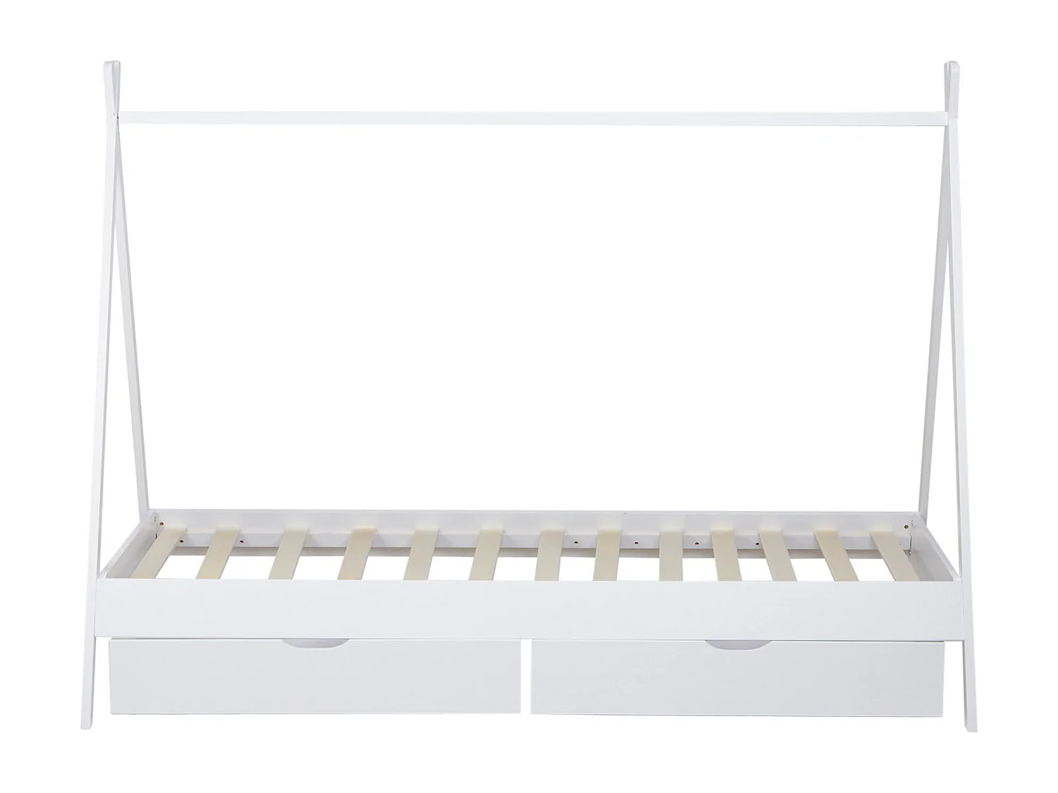 Kinderbett 90x200 cm weiß