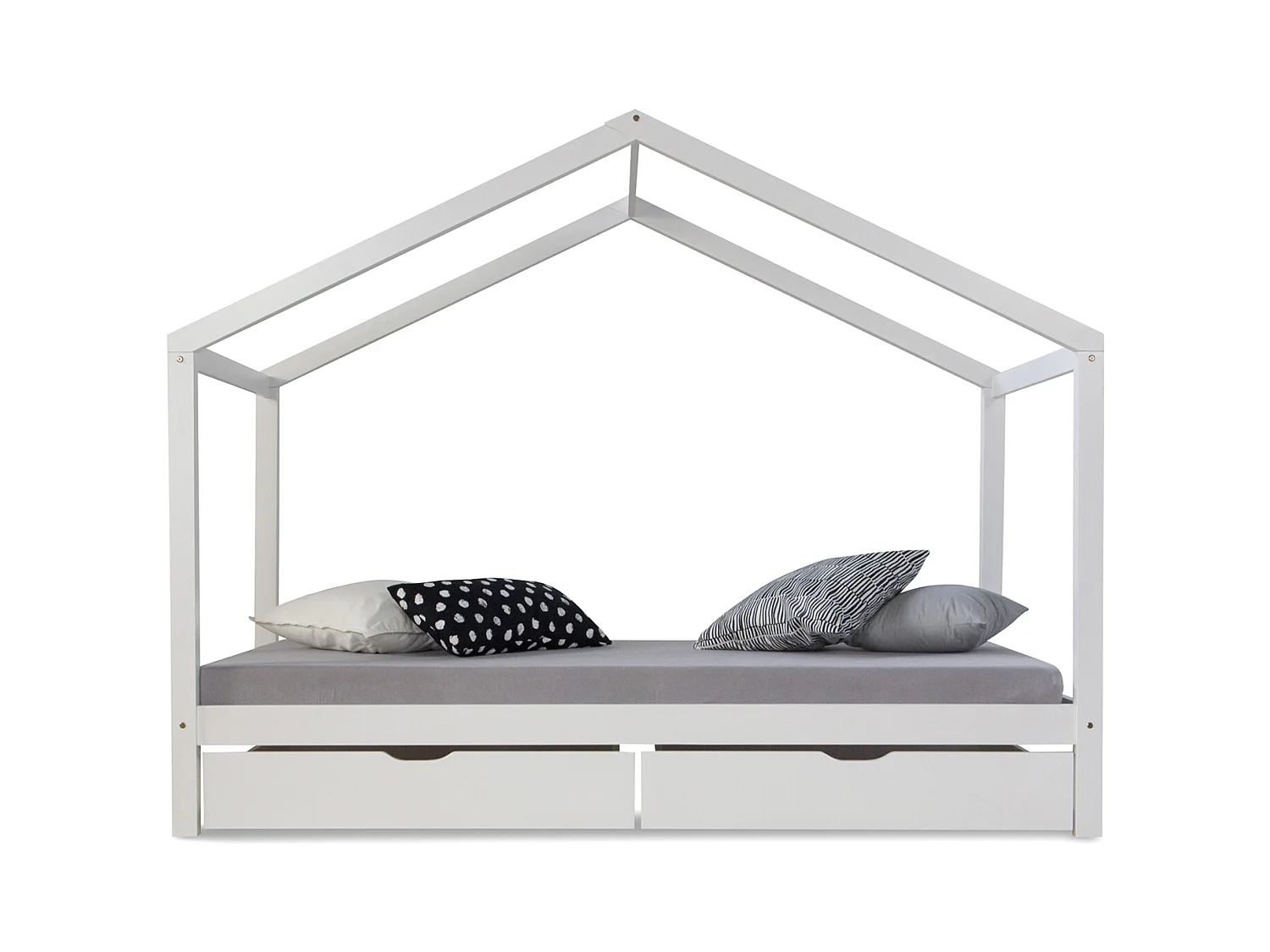 Kinderbed 90x200 cm wit ledikant