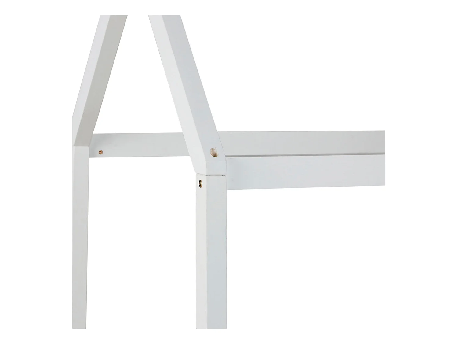 Kinderbed 90x200 cm wit Huis Bedframe voor kinderen met laden