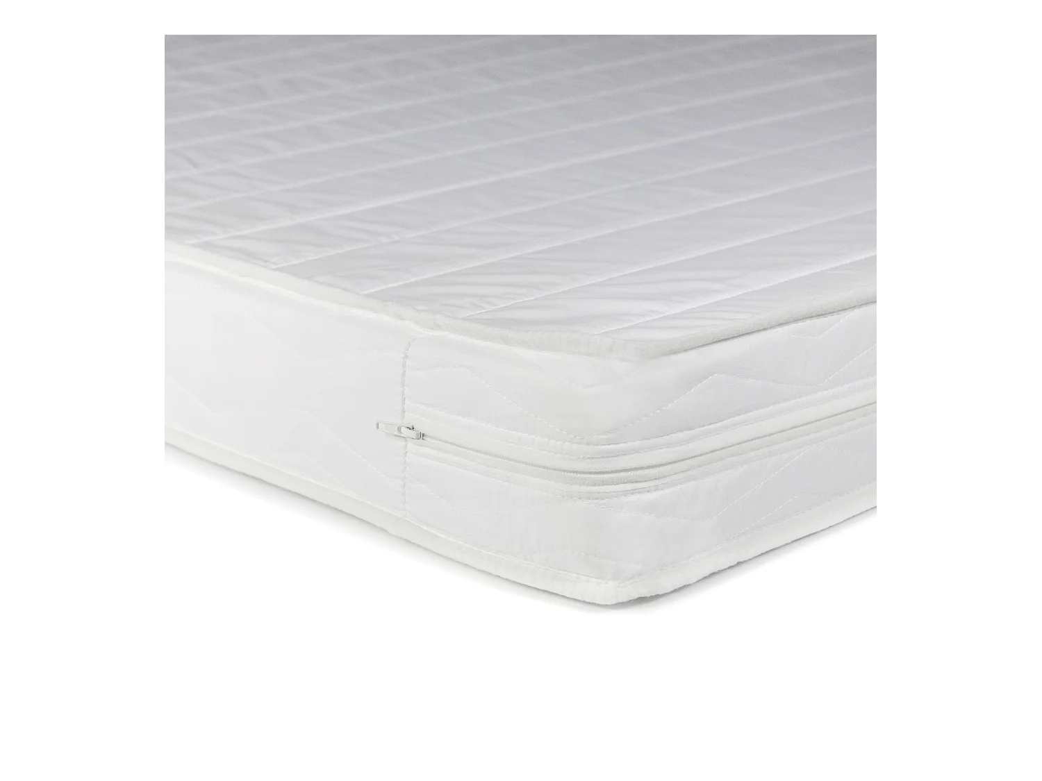 Kinderbed 90x200 cm grijs matras 90x200 cm wit