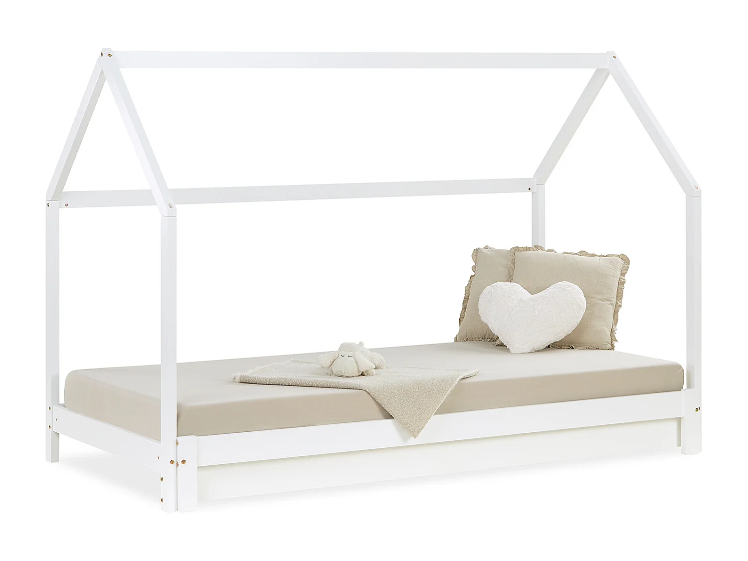 Lit pour enfants 90x200 cm blanc Lit Maison Lit Cabane dans les arbres
