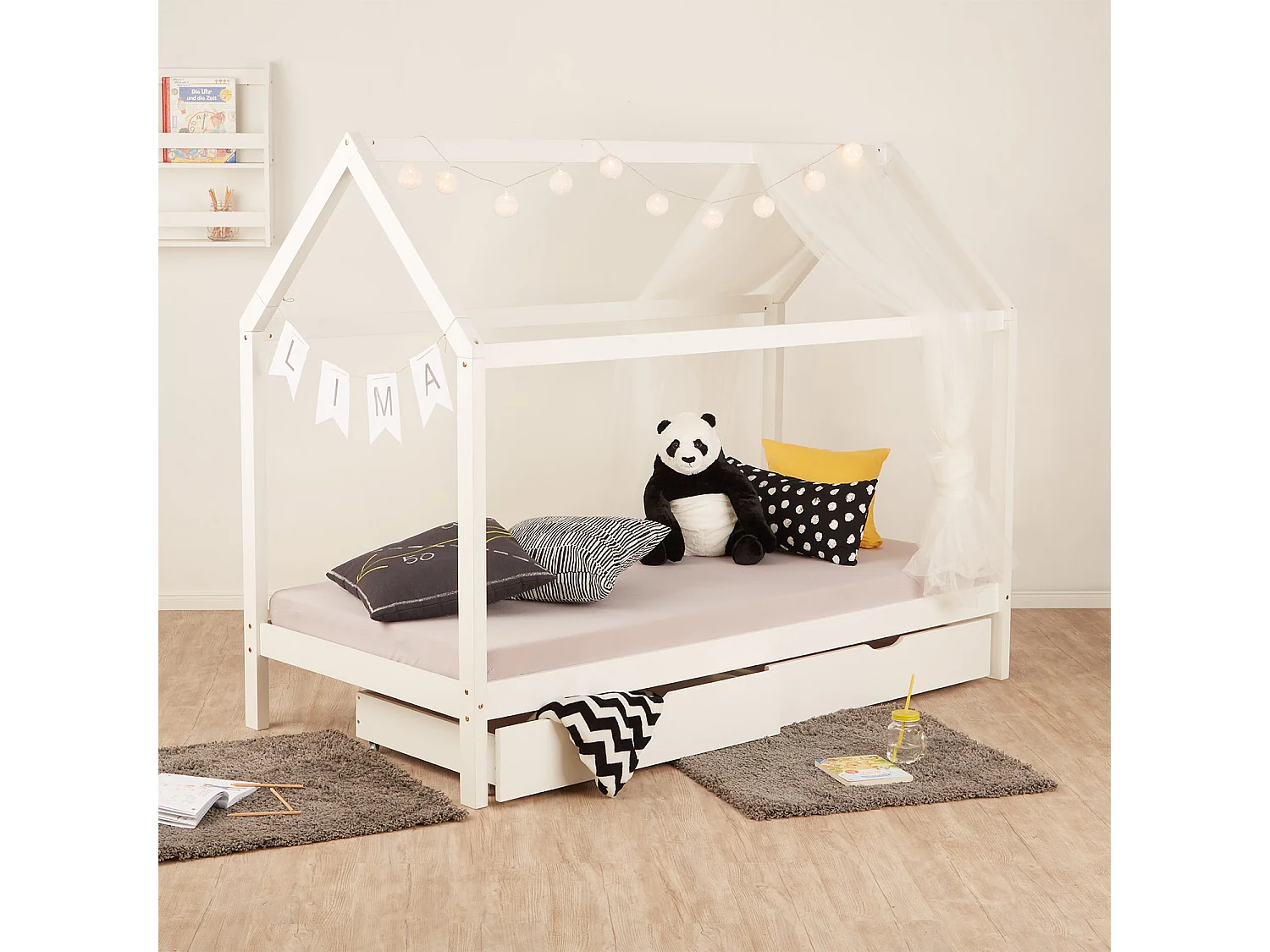 Lit enfant 90x200 cm blanc