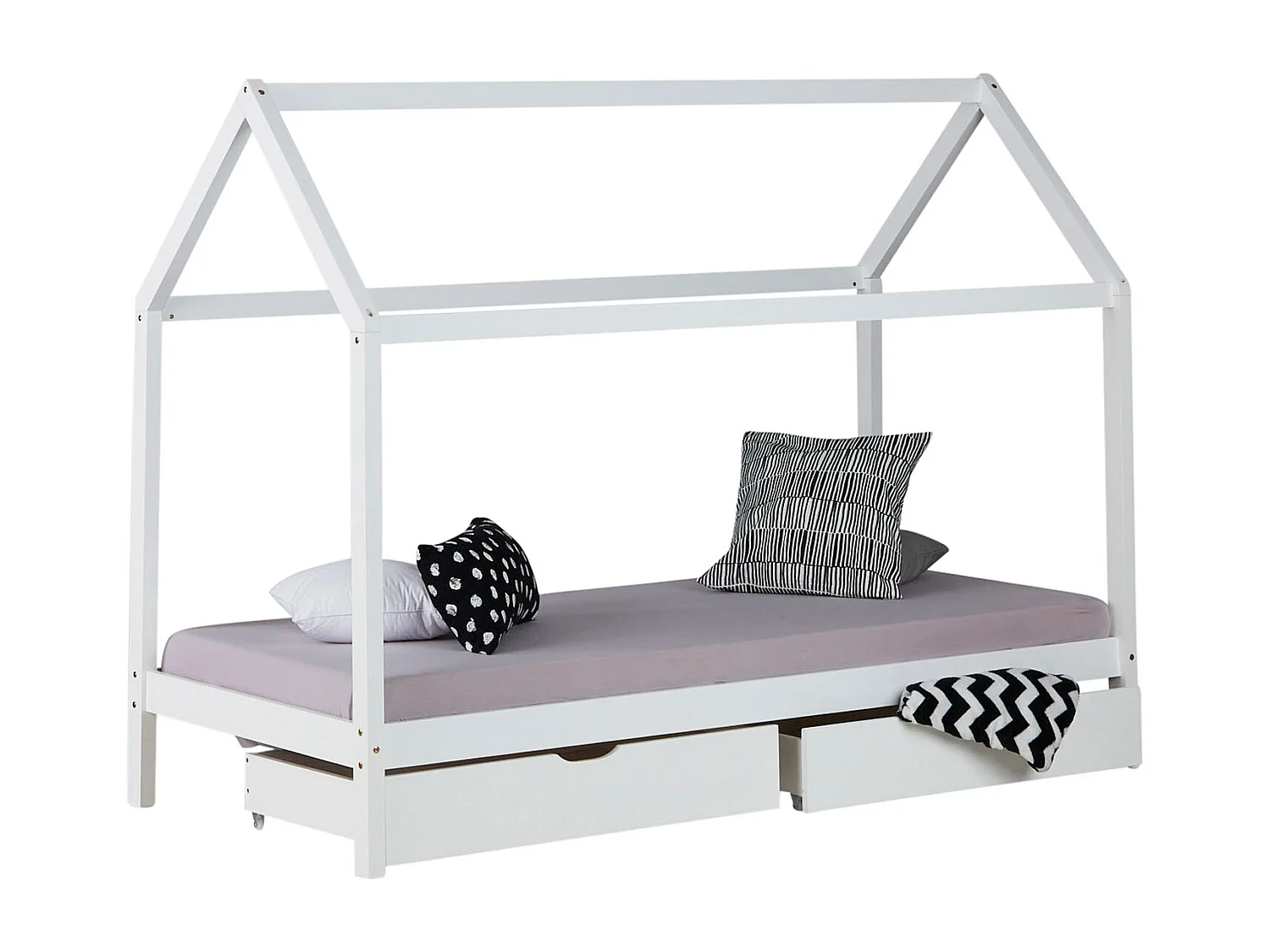 Lit enfant 90x200 cm blanc