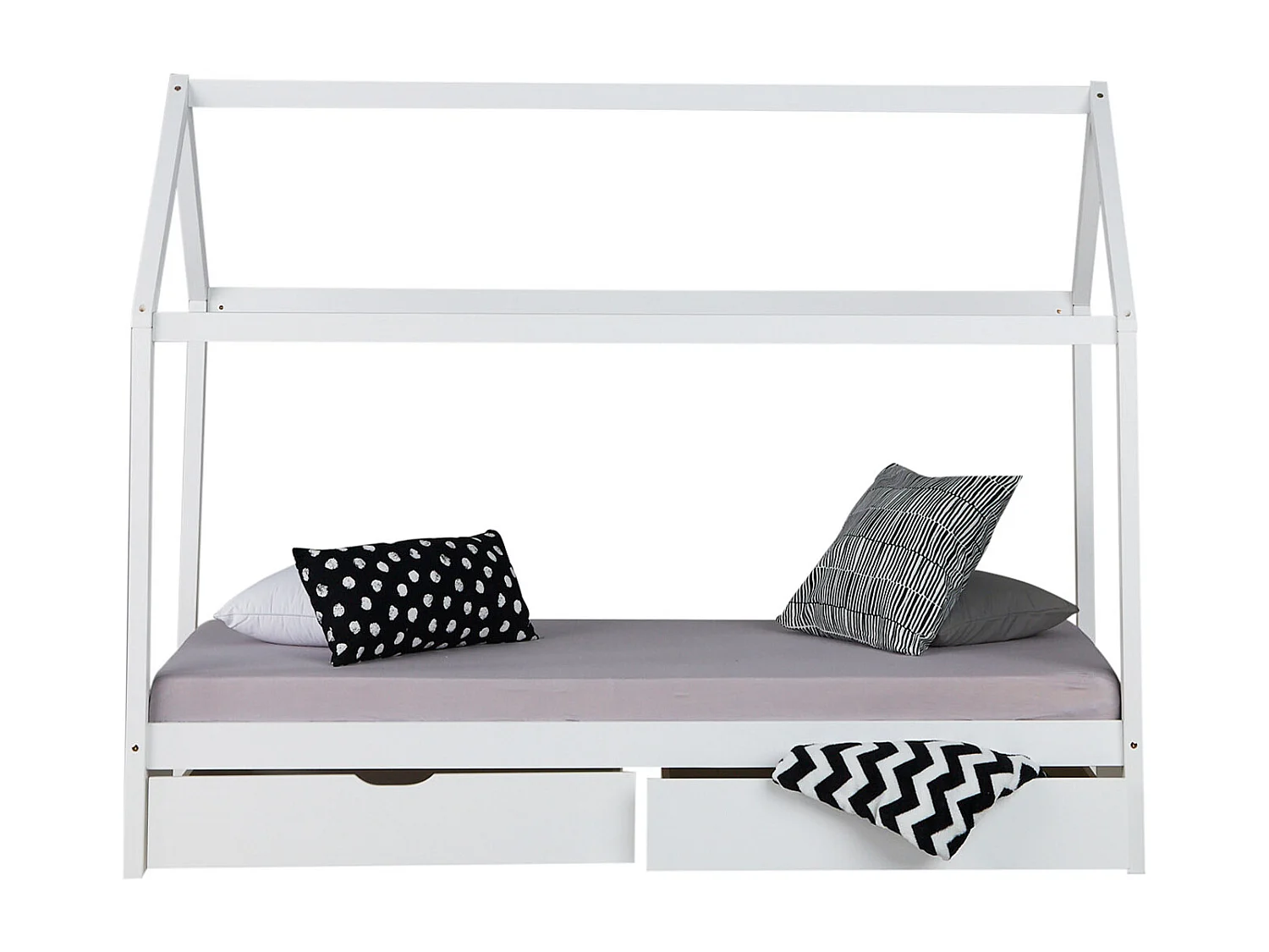 Lit enfant 90x200 cm blanc