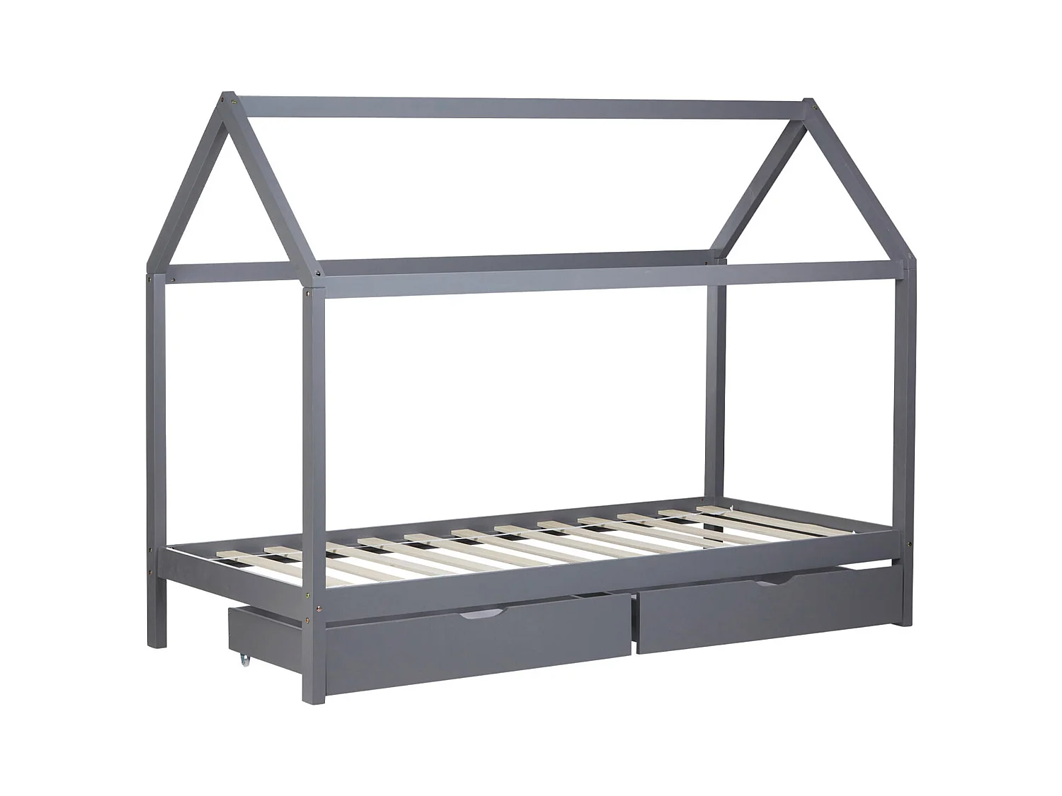 Kinderbed 90x200 cm grijs