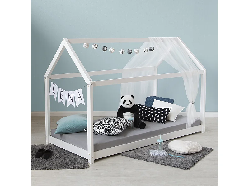 Łóżko do zabawy 90x200 cm białe