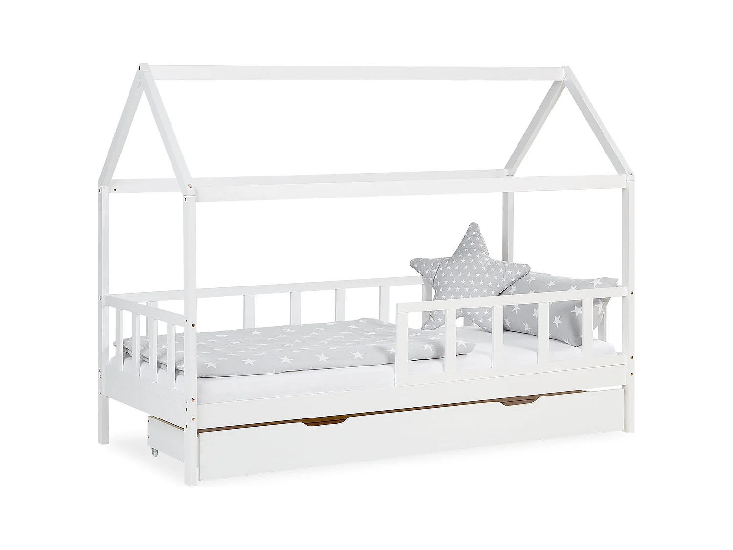 Kinderbed 207x158x97 cm wit