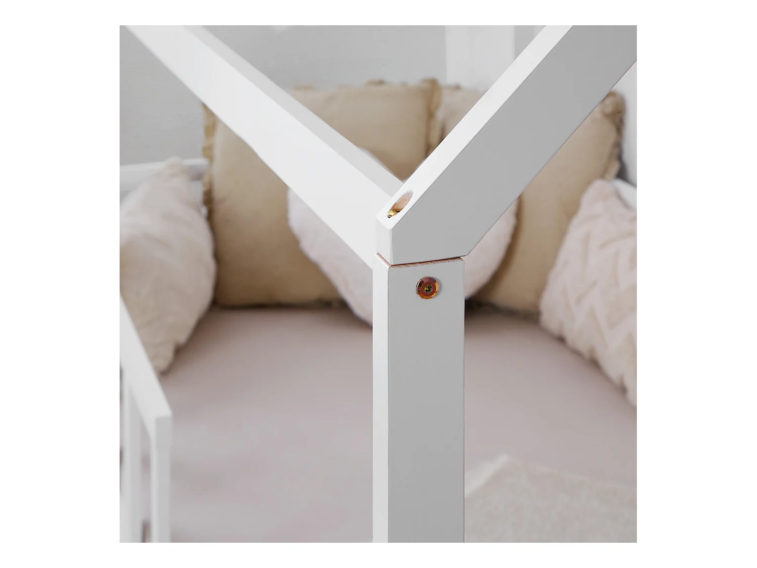 Kinderbed 207x158x97 cm wit