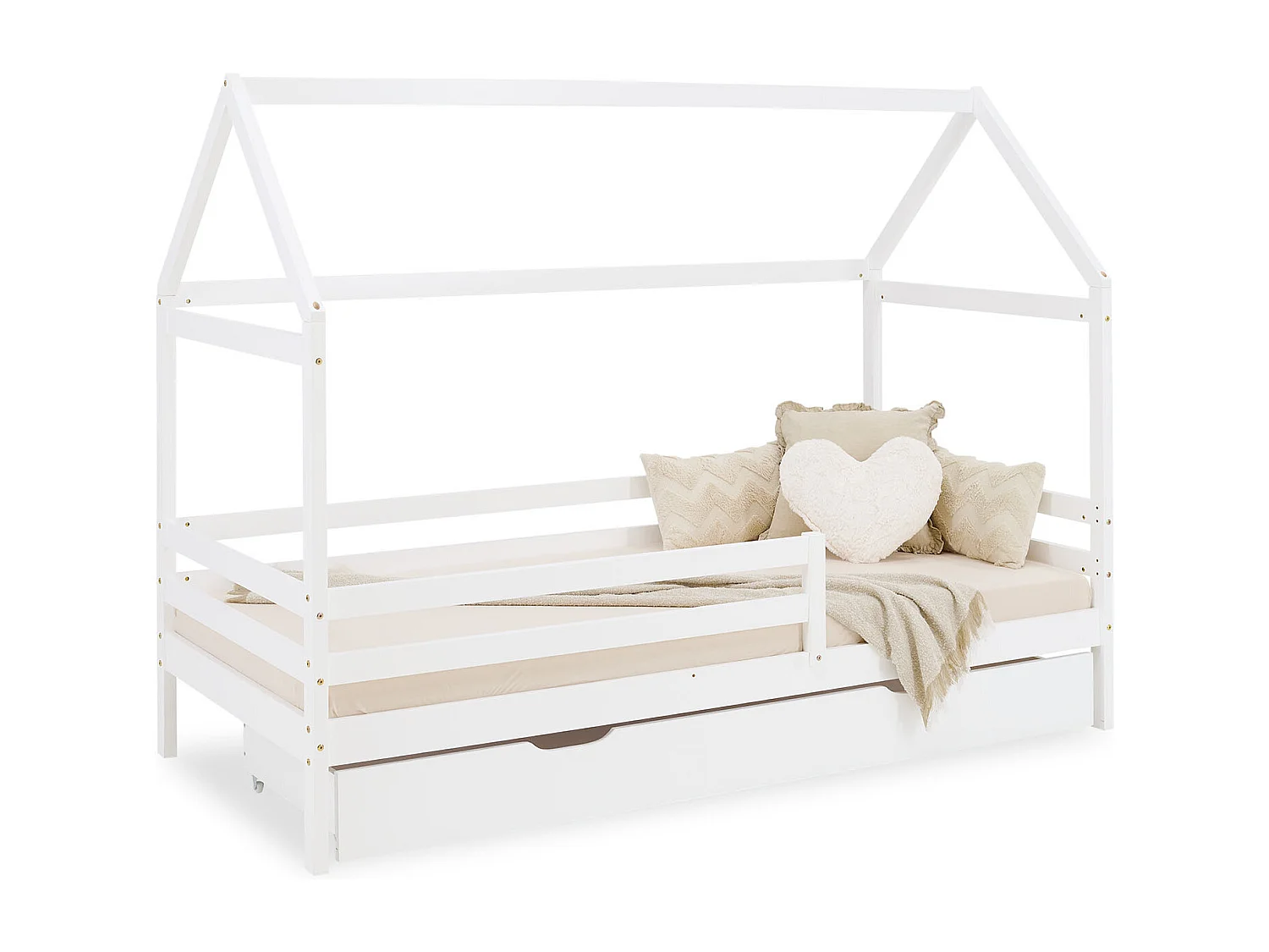 Kinderbett 207x158x97 cm weiß