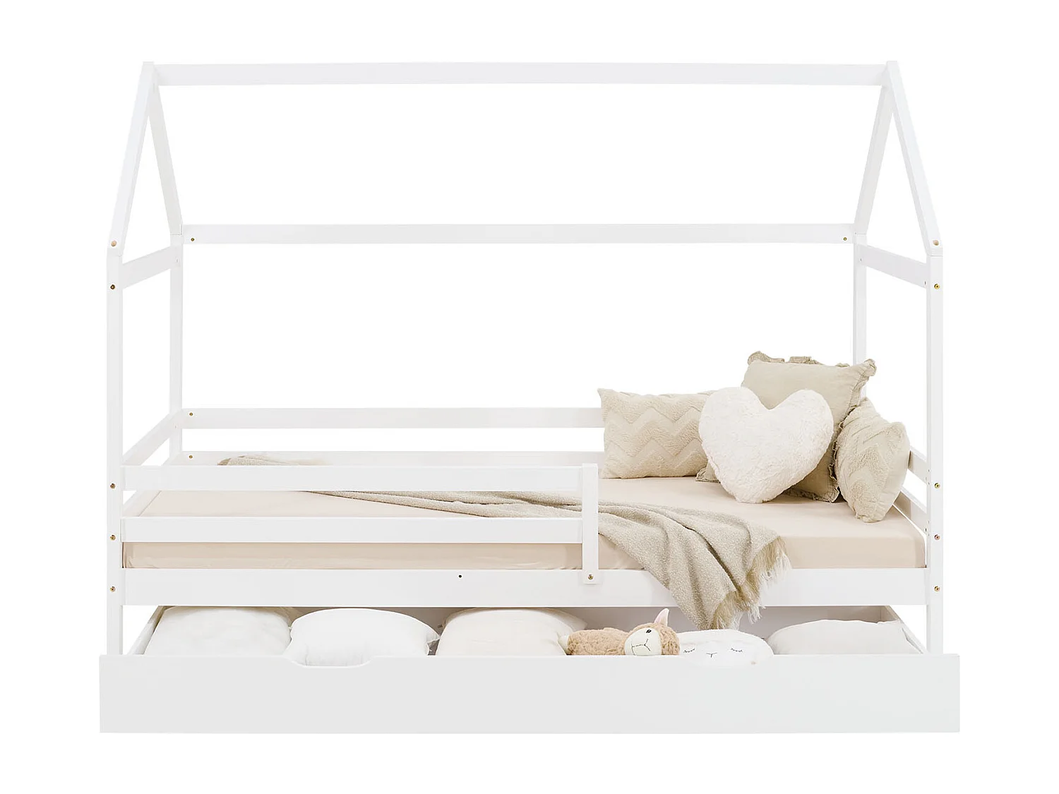 Kinderbett 207x158x97 cm weiß