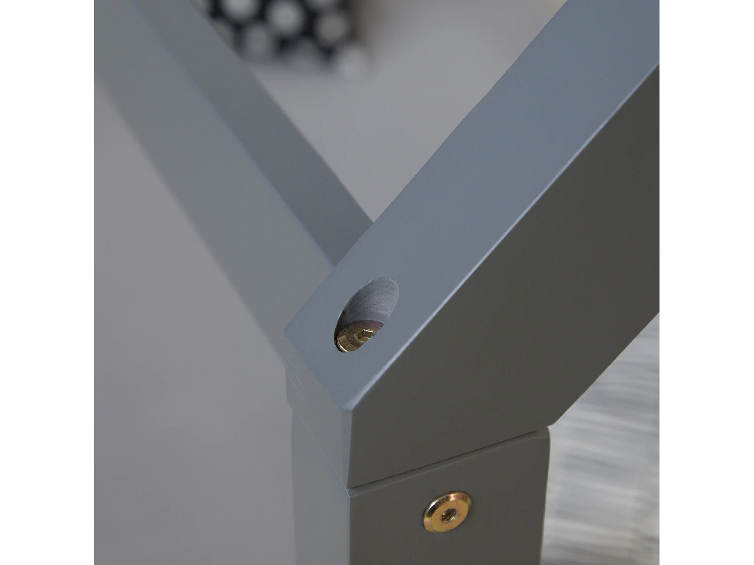 Kinderbett 80x160 cm Graues Hausbett