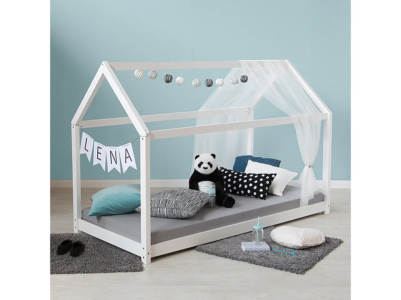 Lit enfant 80x160 cm blanc