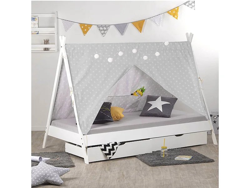 Cama infantil 90x200 cm blanca