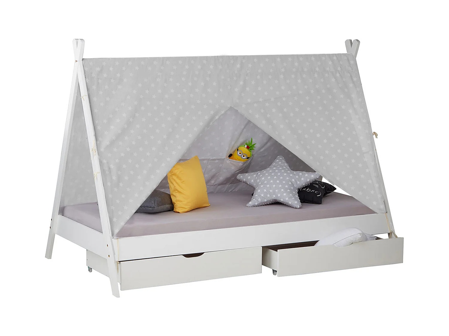 Kinderbed 90x200 cm wit