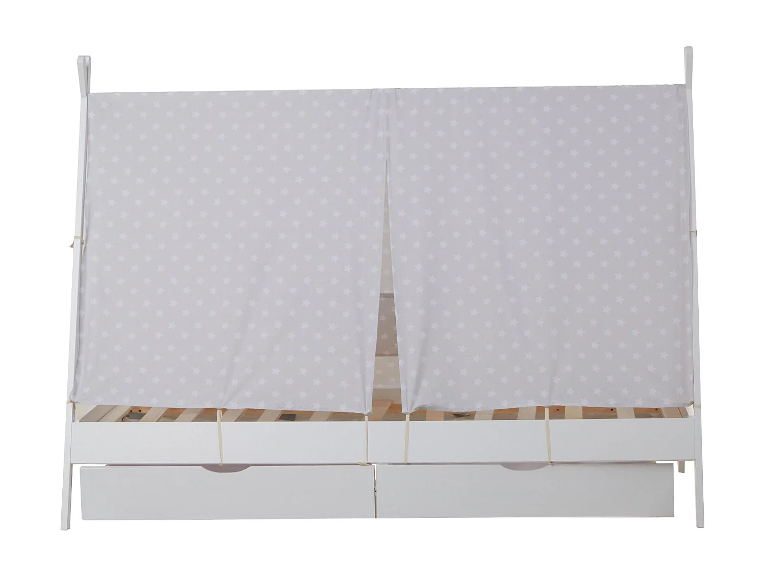 Kinderbett 90x200 cm weiß