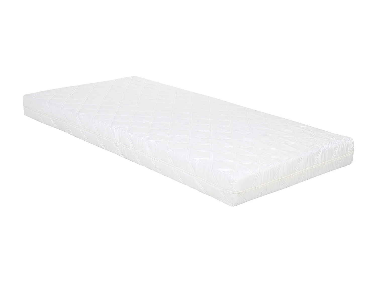 Kinderbett 80x160x12 cm weißes Hausbett mit Matratze