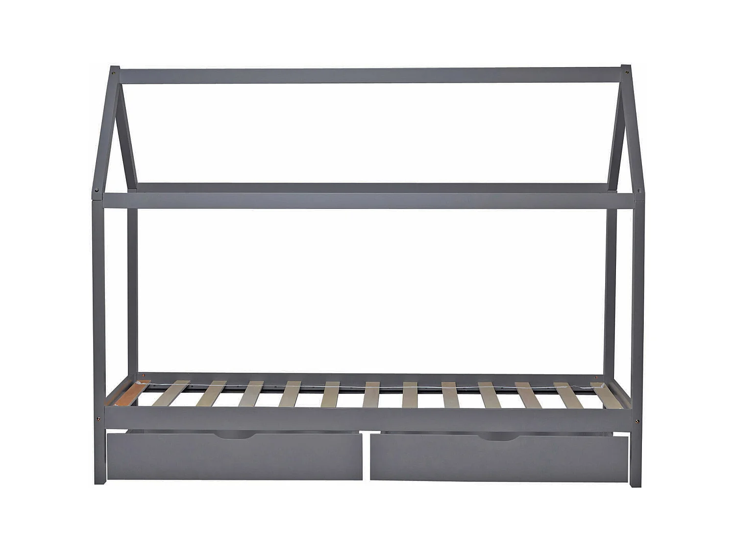 Bedframe 90x200 cm grijs