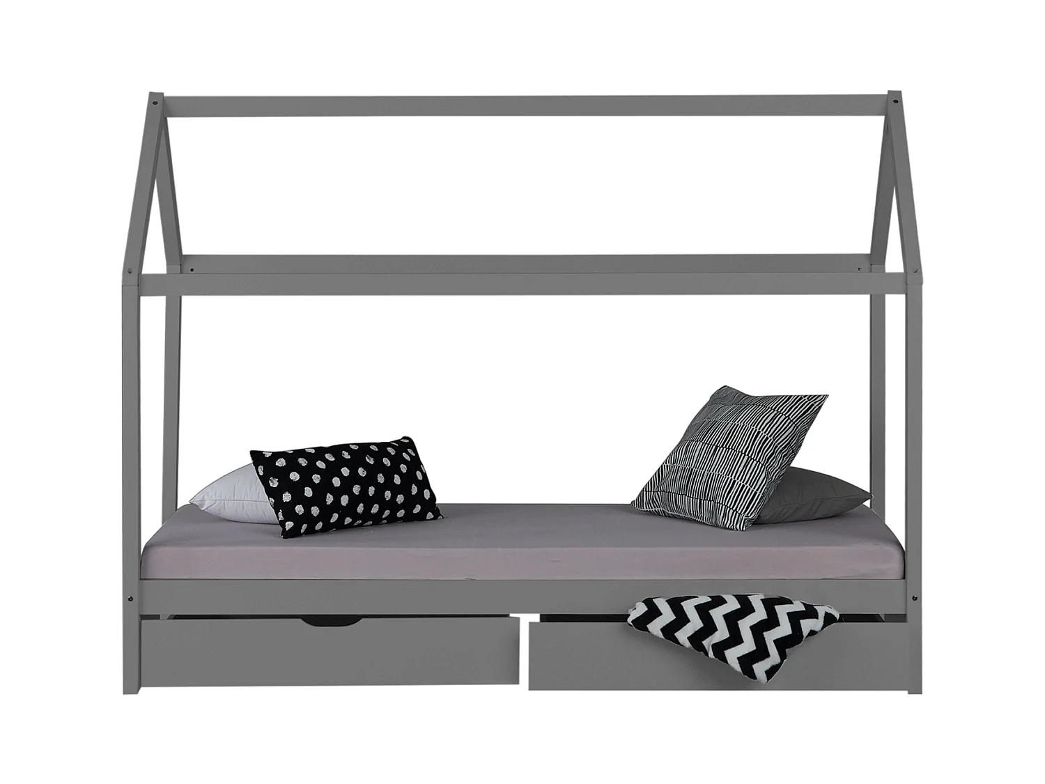Bedframe 90x200 cm grijs