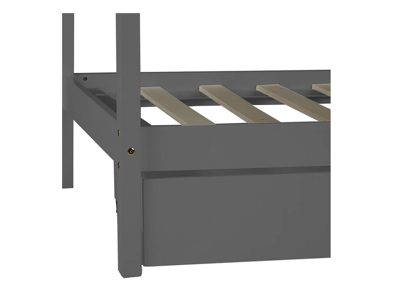 Bedframe 90x200 cm grijs