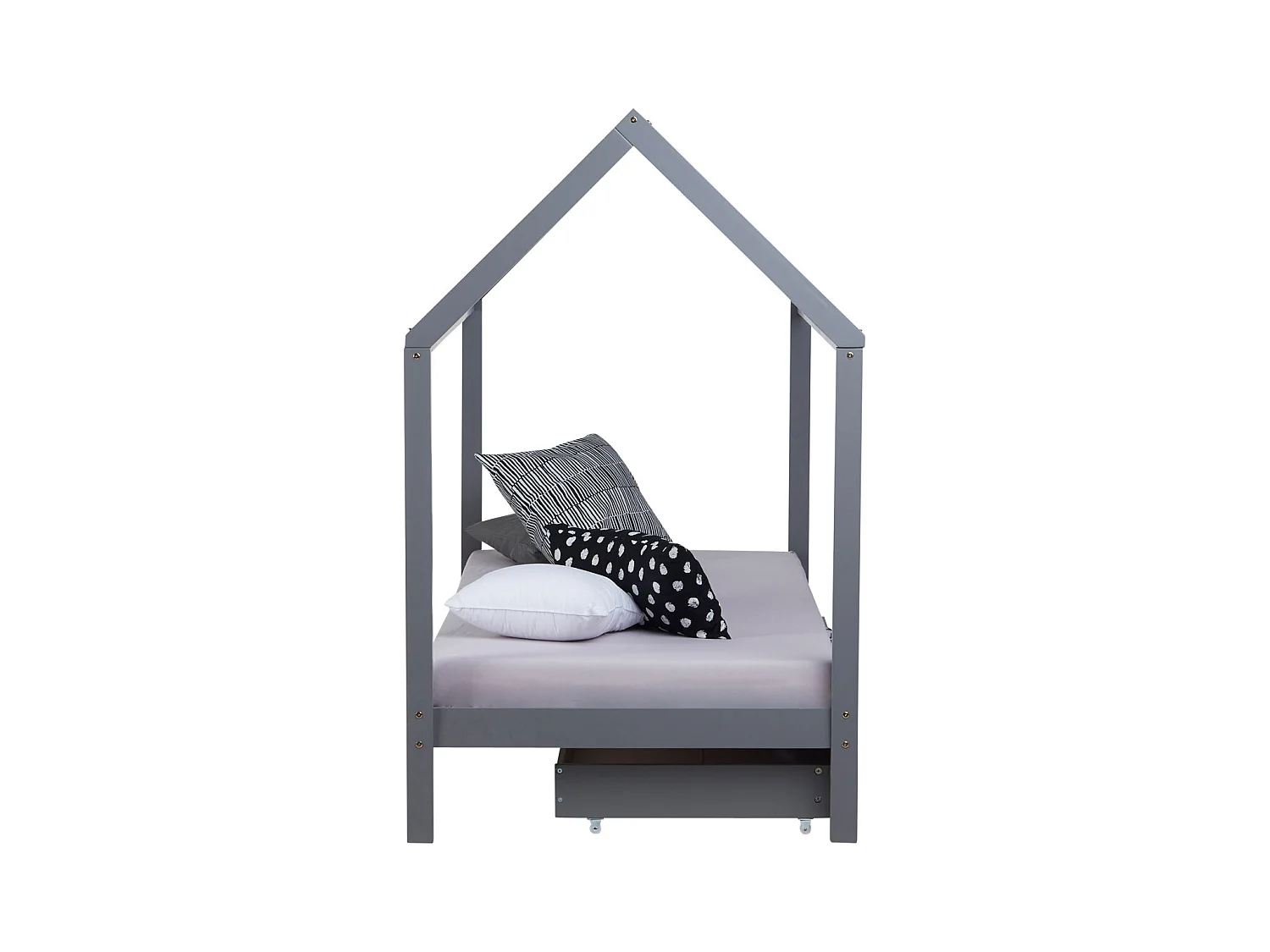 Bedframe 90x200 cm grijs